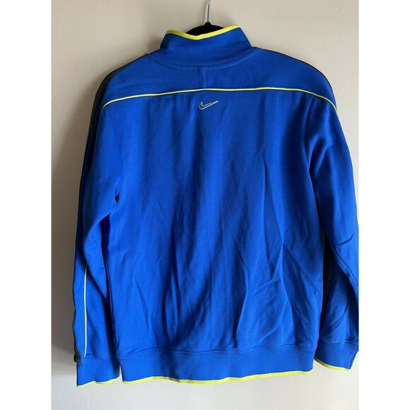NIKE GOLF Women's XL Timarron Country Club Jacket Full Zip Up Blue Yellow - Picture 6 of 6